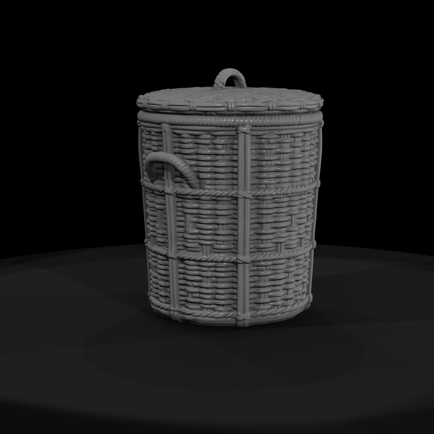 Woven Wicker Laundry Hamper