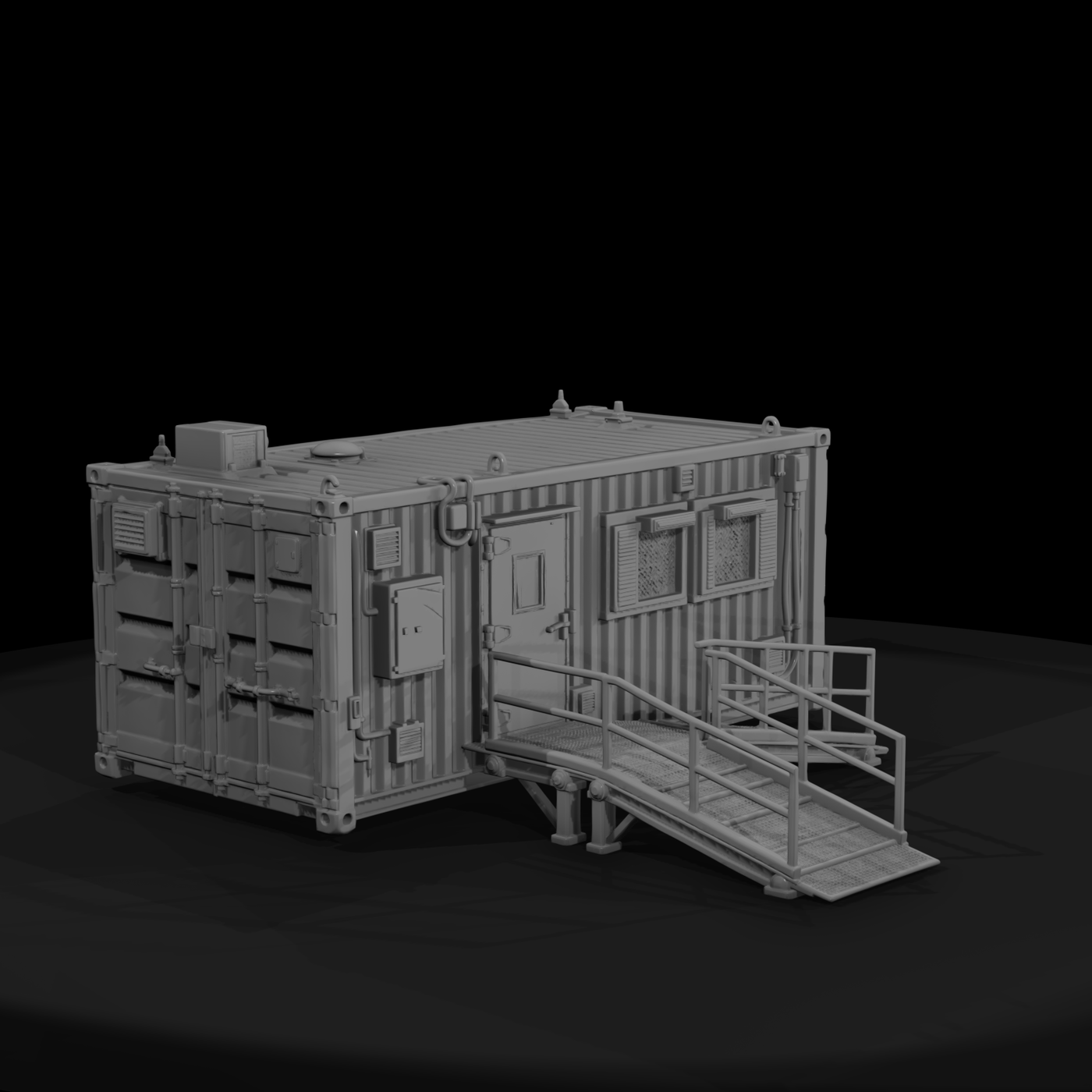 Mil 249 Modern Desert Aid Station Container