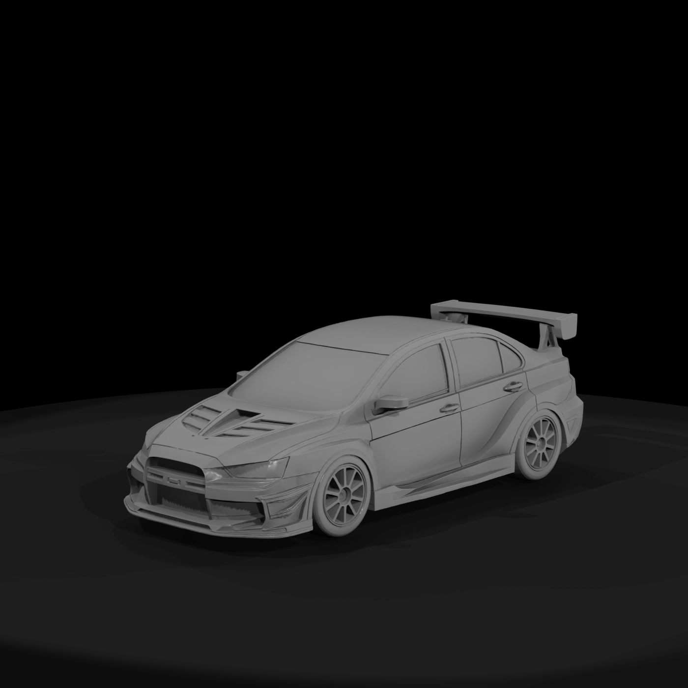 Tuned Lancer Evo Tuner Car