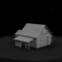 stone-house-3d-model — thumbnail 4