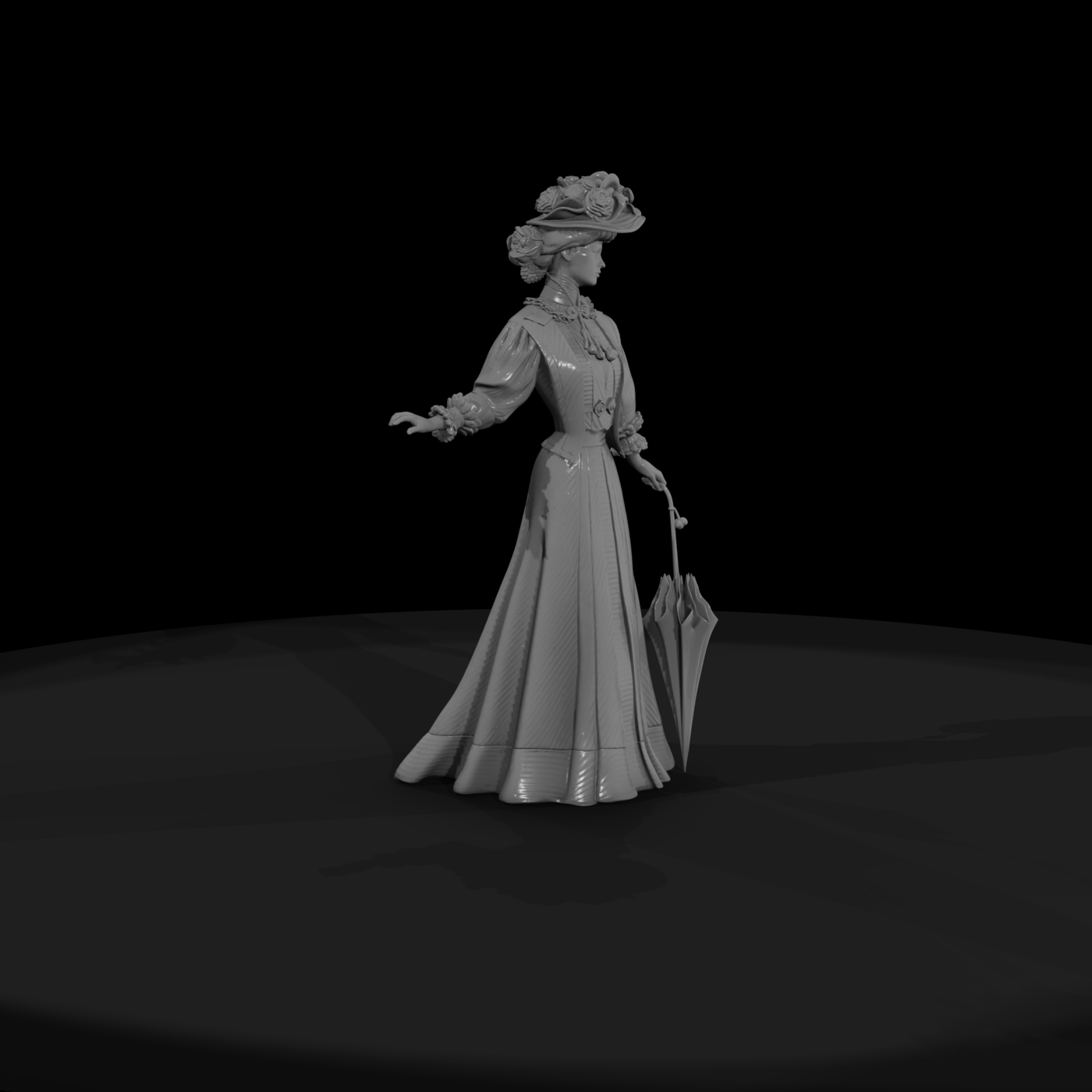 Edwardian Lady with Parasol