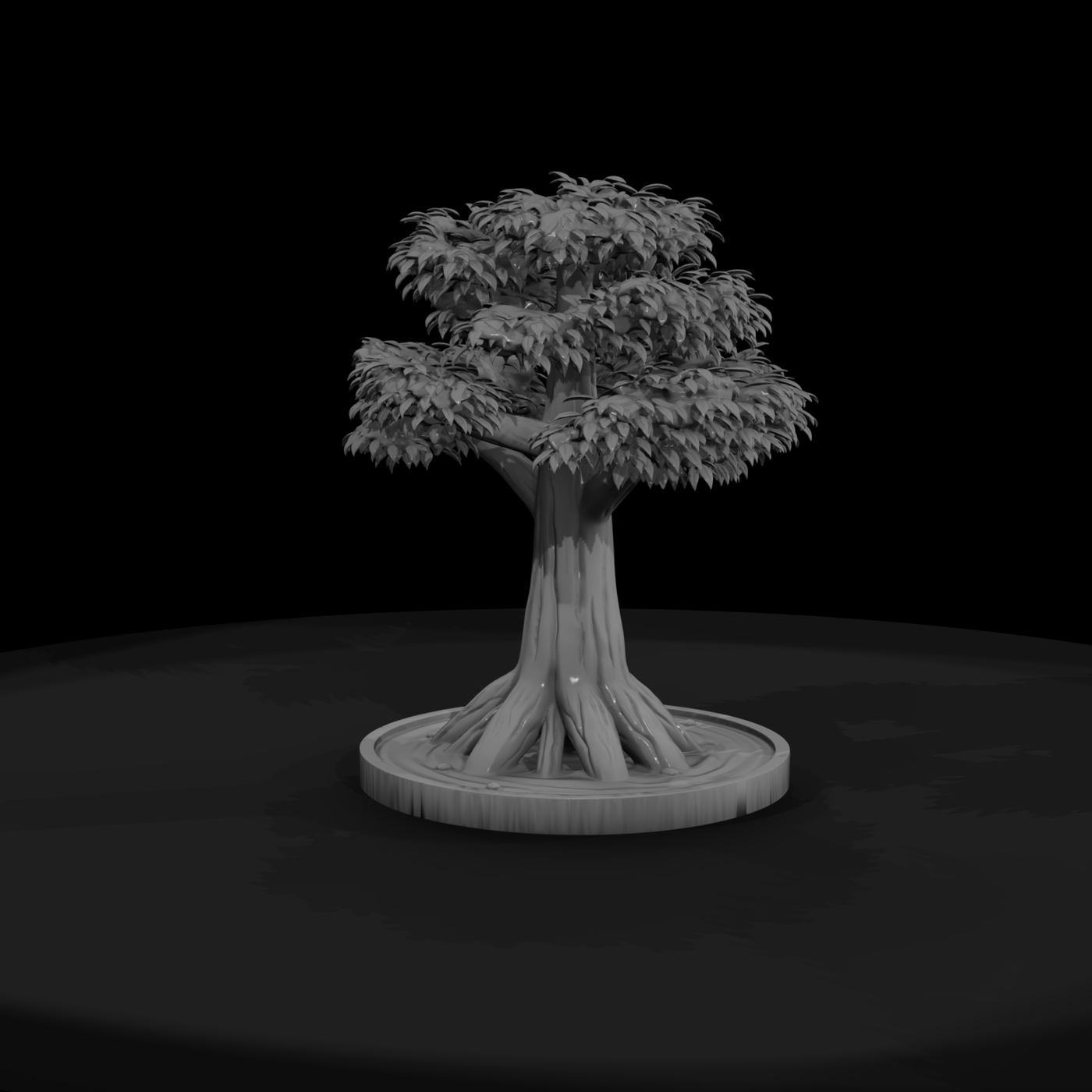 Stylized Bonsai Tree Display