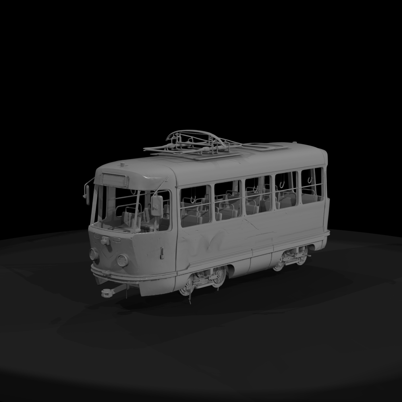 Weathered Vintage Tram