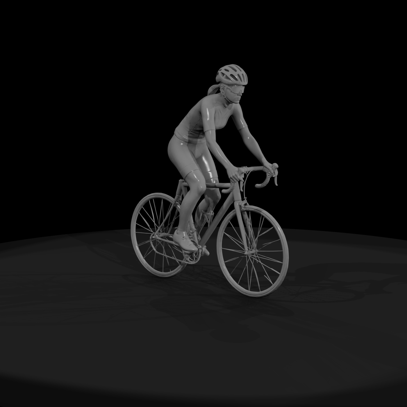 0085 Sports Cyclist Road F