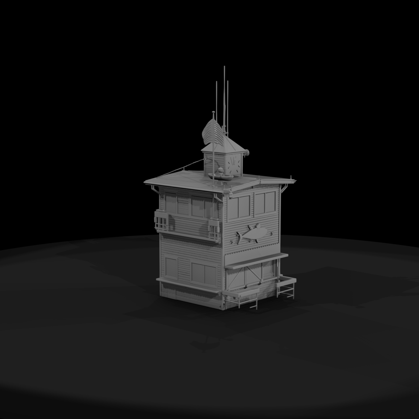20260612 Green Pier Building Clock Tower A829B3320
