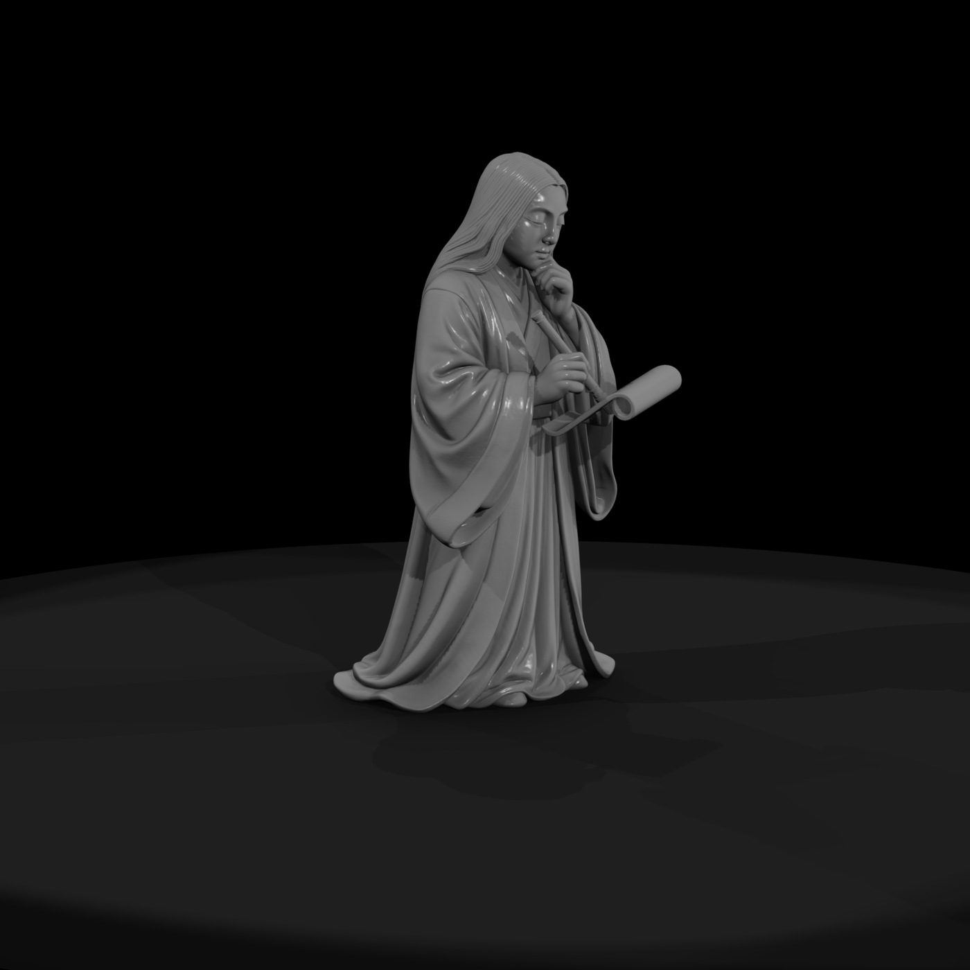 Hist 0062 Historical Murasaki Shikibu Miniature Fi