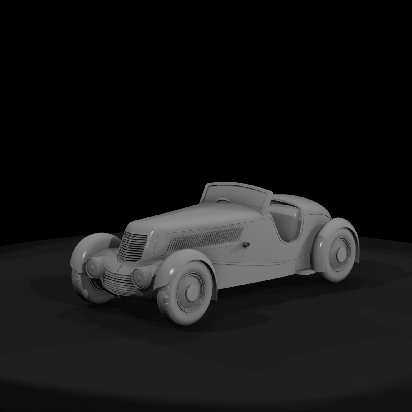 Matte Base Mesh Vintage Convertible Roadster Egpxi