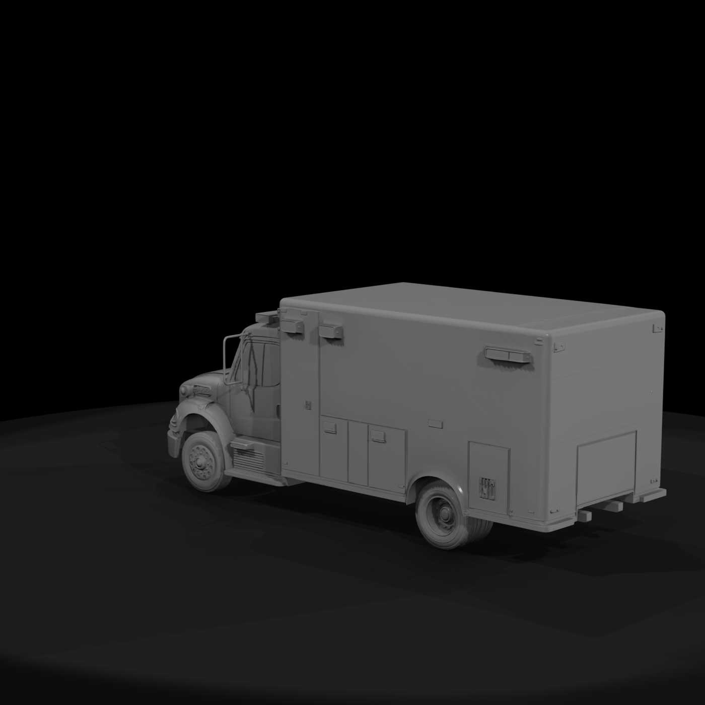 Box Ambulance Rescue Truck
