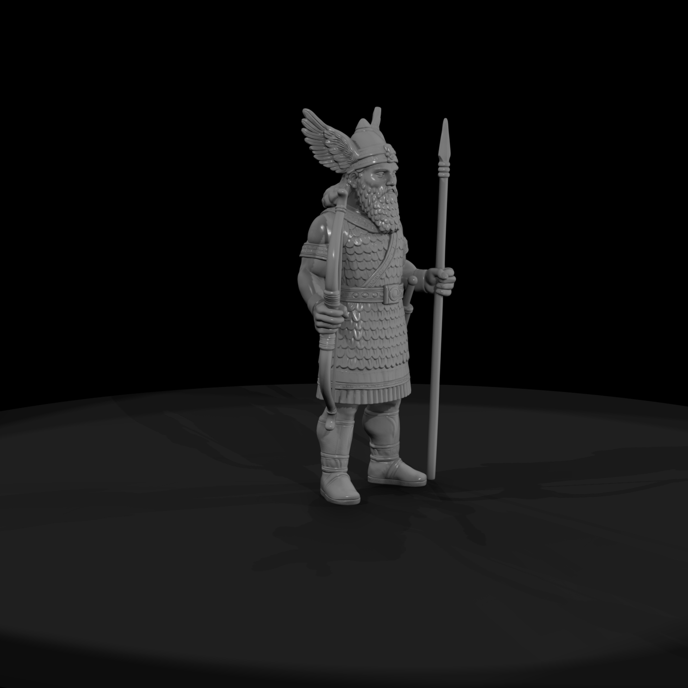 Myth 0387 Mythology Ninurta Miniature Figure