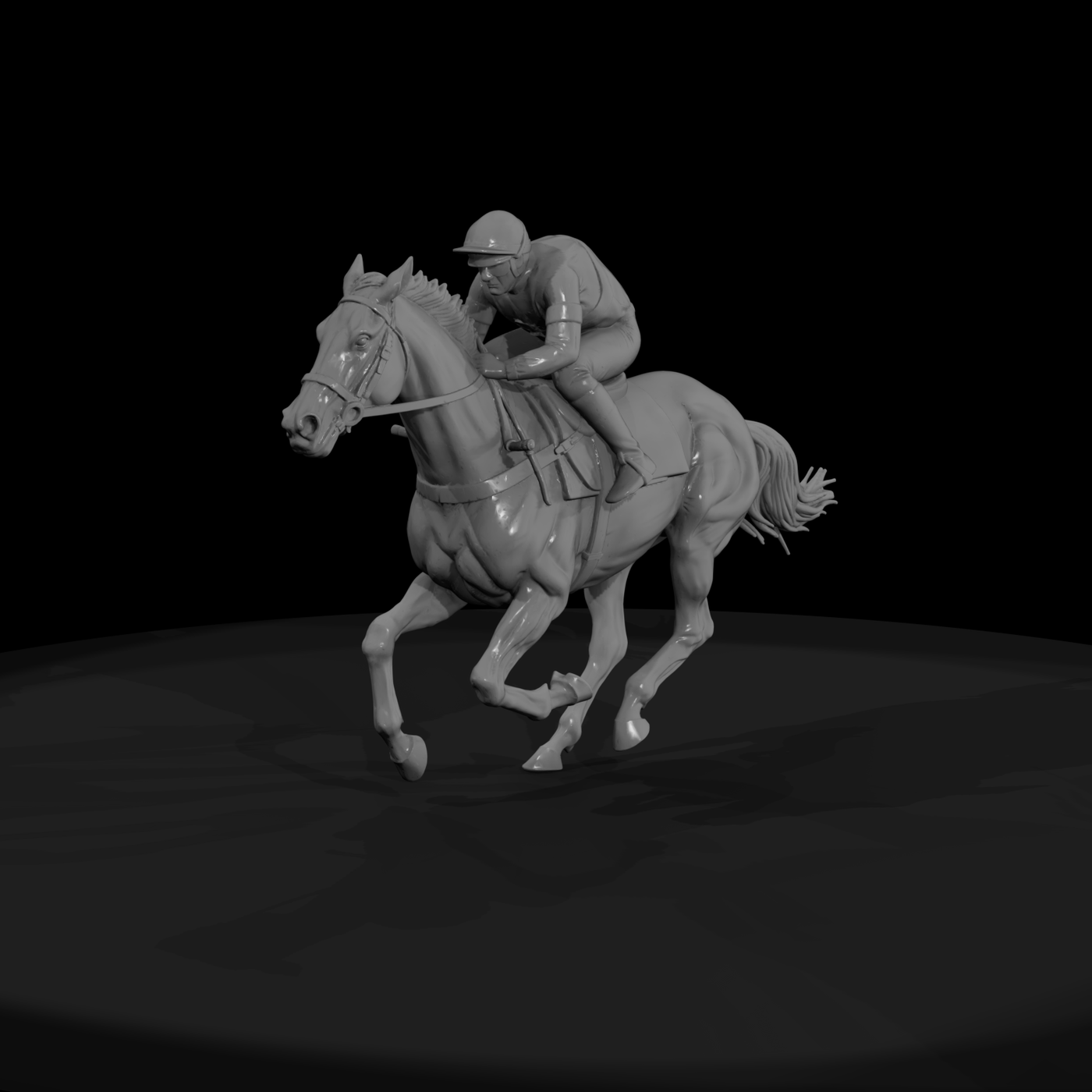 Jockey on Racehorse