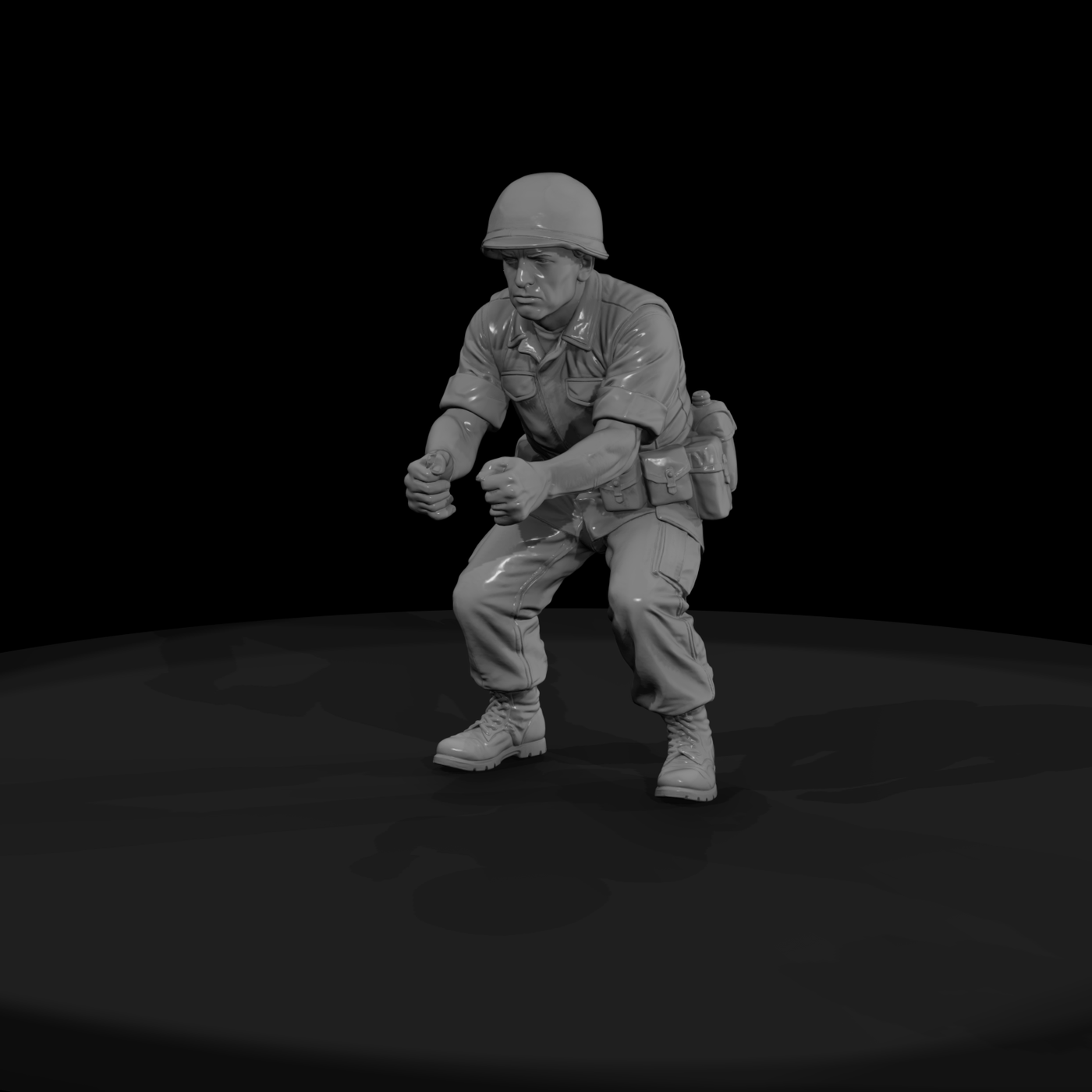 Vn Army 056 Vietnam U S Army Artillery Crewman Fig