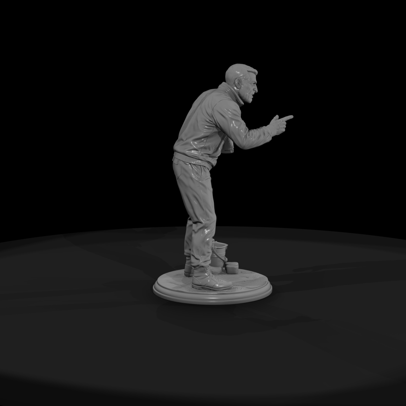 Poparc 0286 Boxing Corner Trainer Alternate Pose