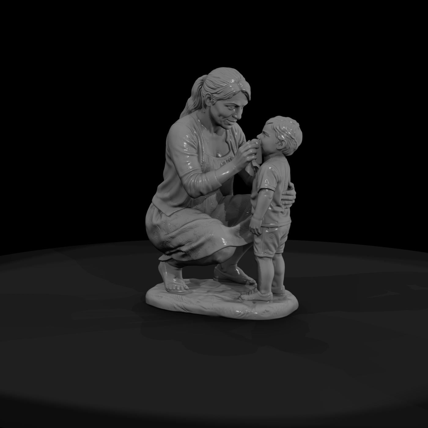 Cir 107 Customer Mom Wiping Child