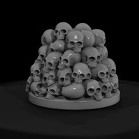 stylized-human-skull-pile-3d-model-rru6bbqw — thumbnail 2