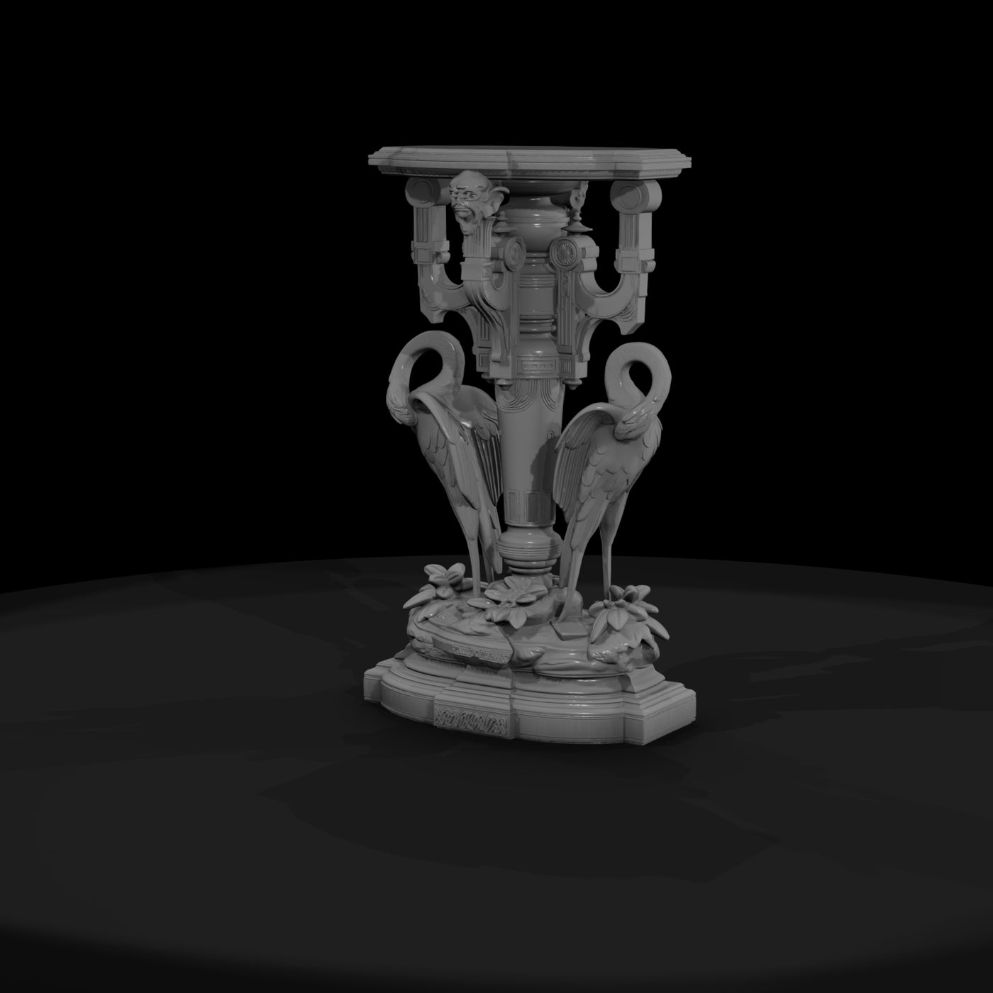 ornate_neoclassical_crane_pedestal_console_table