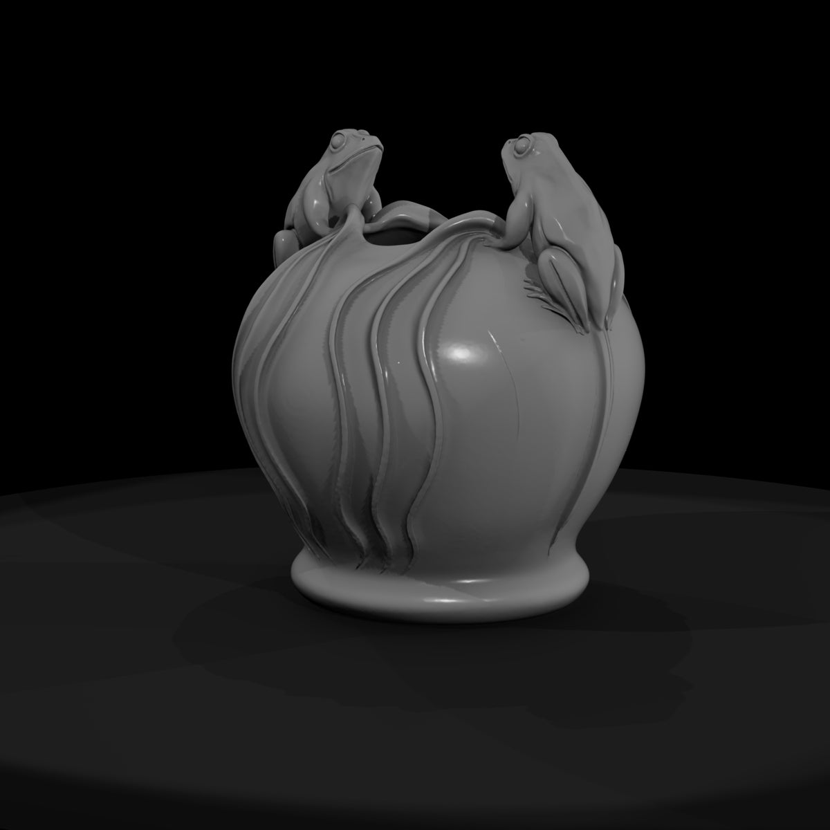 art-nouveau-frog-vase