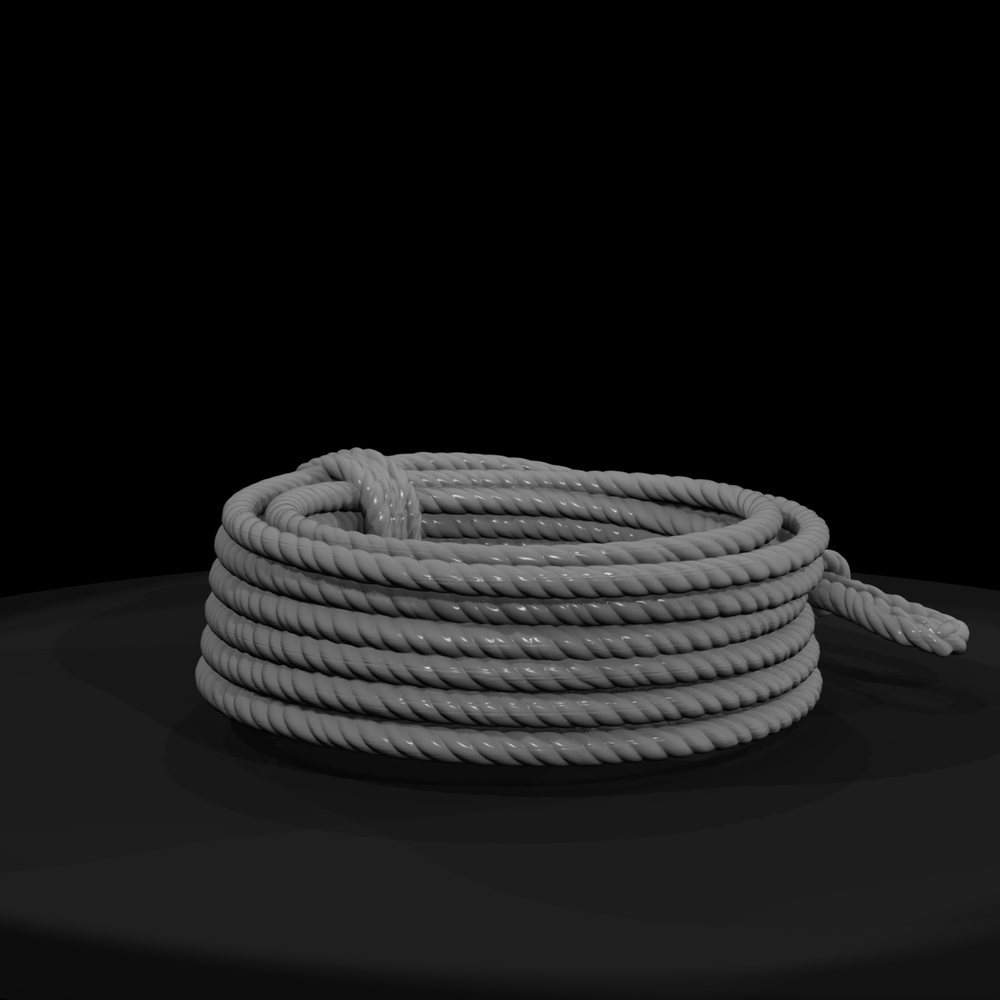 Coiled Lariat Rope