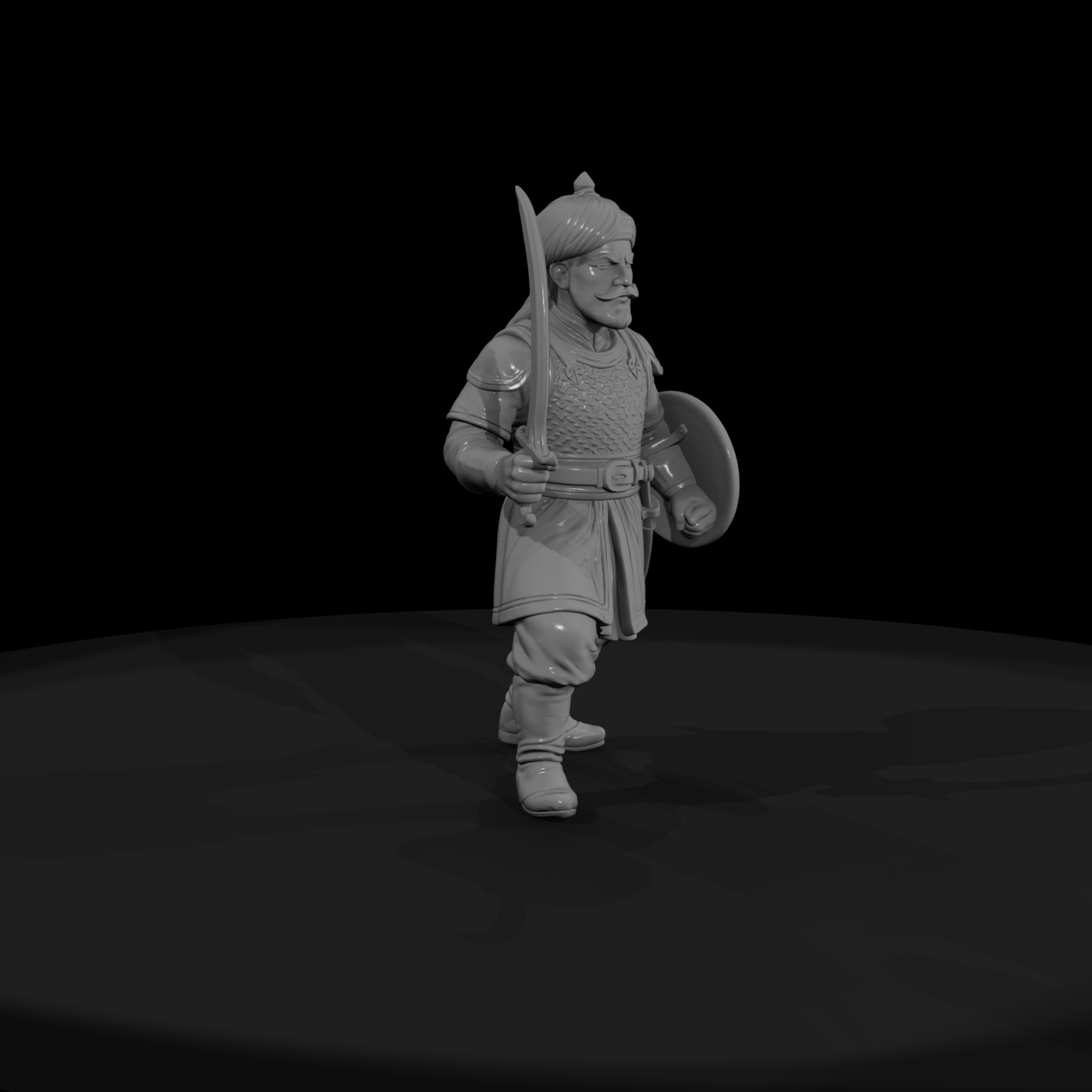 Hist 0233 Rajput Warrior Miniature Figure