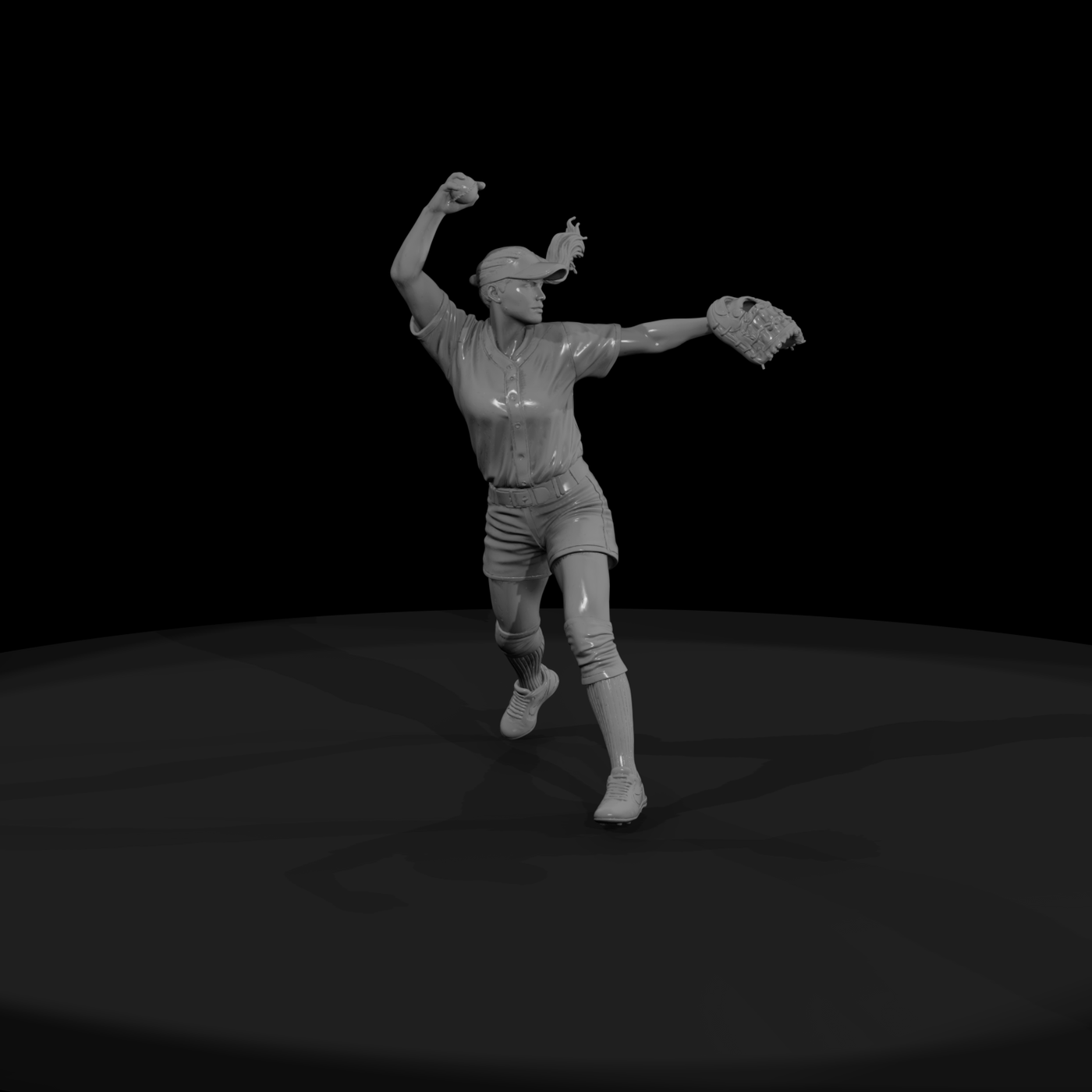0079 Sports Softball Pitcher F