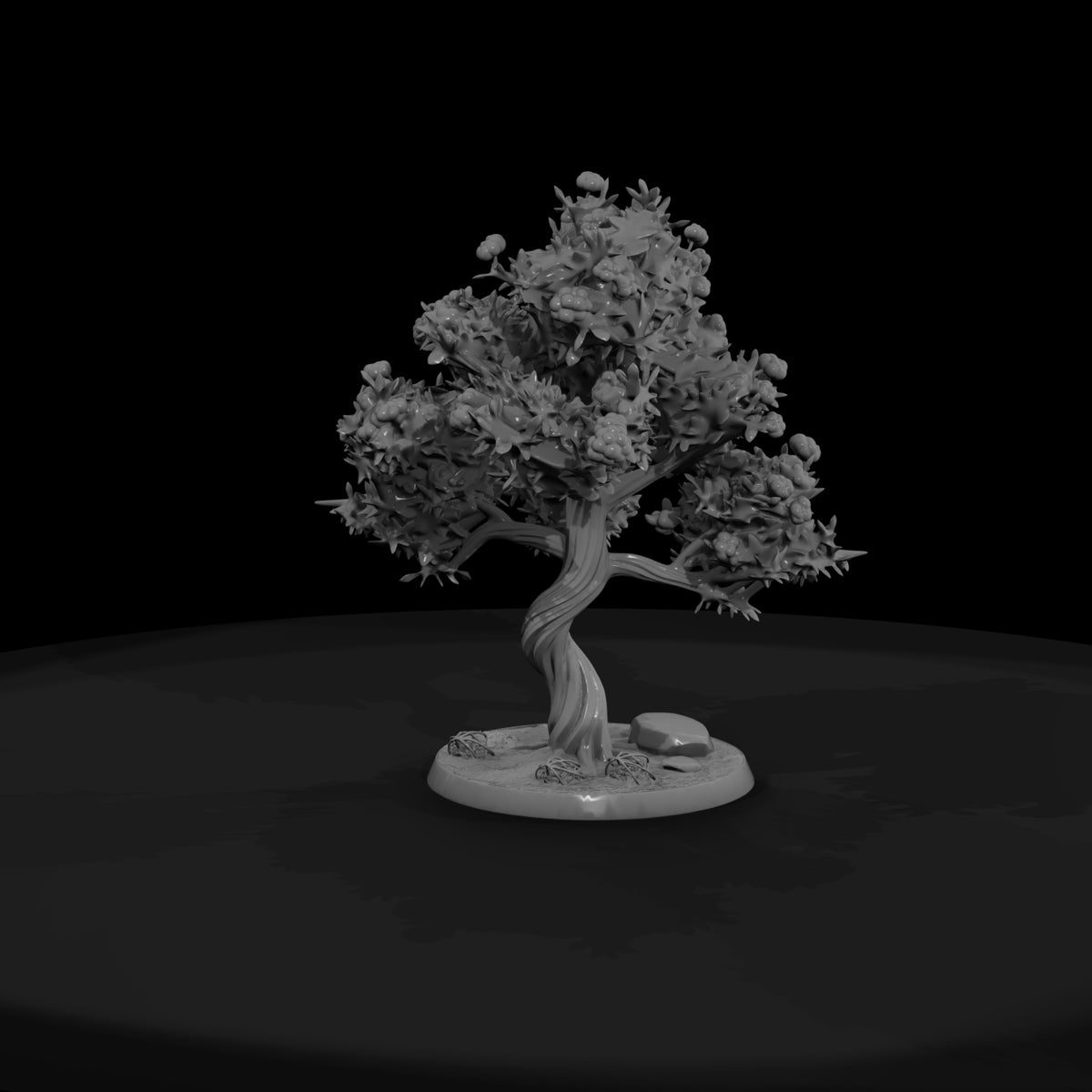 stylized-spiny-fruiting-bush-diorama-shrub-939379