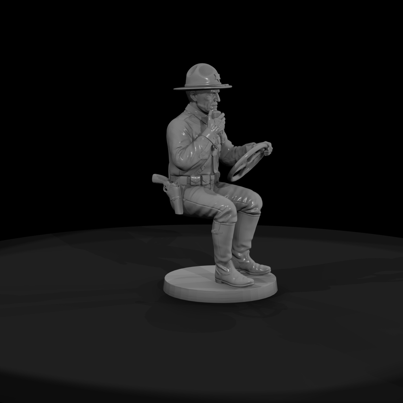 1920s Rural Sheriff at the Wheel