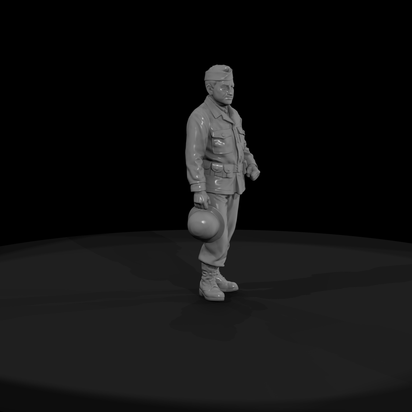 Ww2 Army 032 Wwii U S Army Resting Soldier Figure
