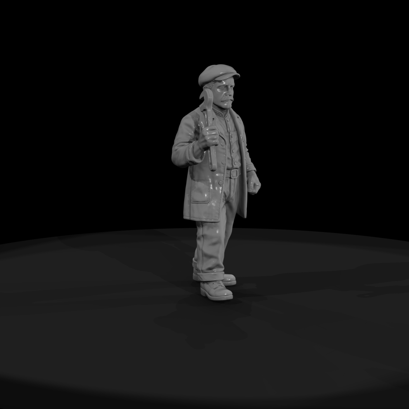 Hist 0244 Steam Era Engineer Miniature Figure