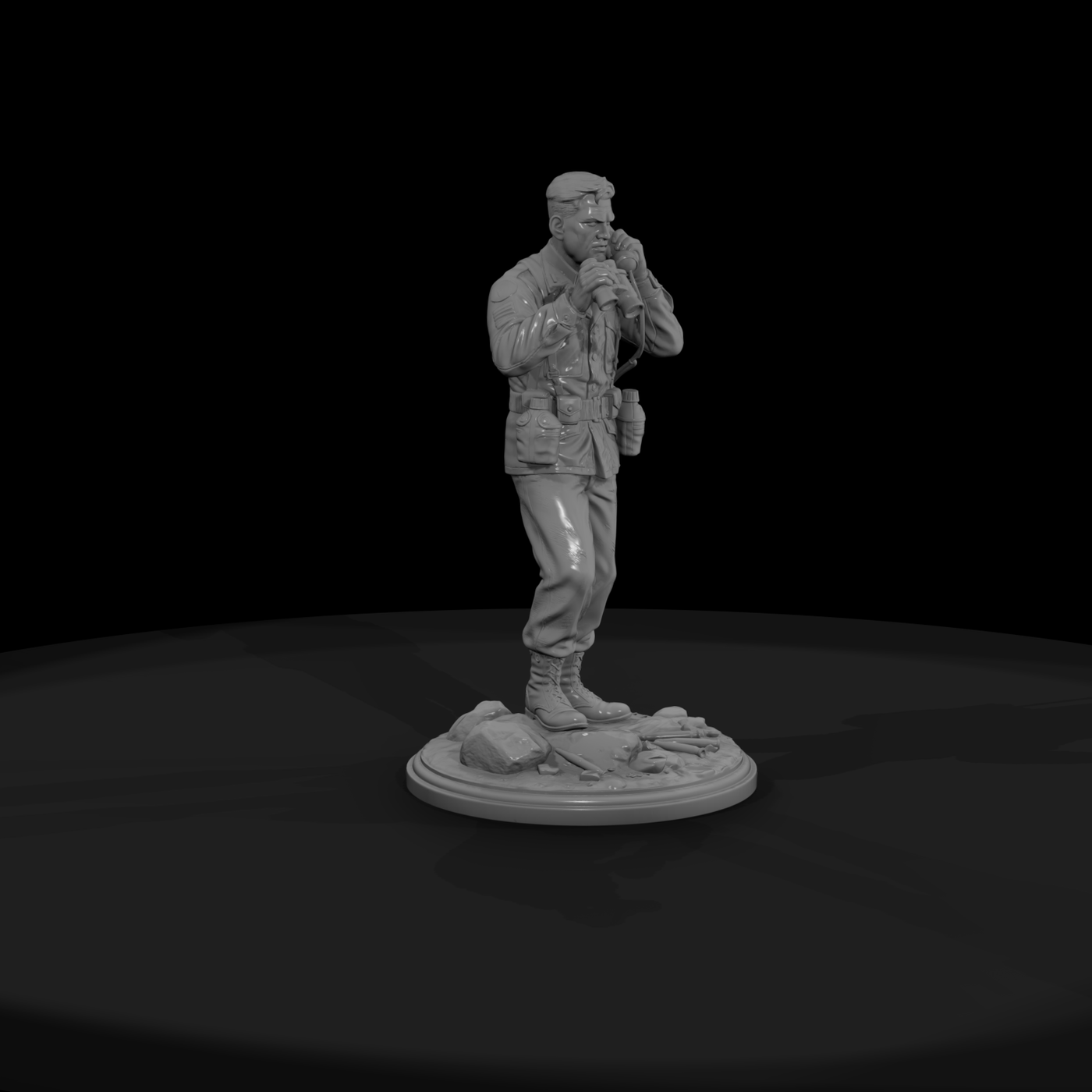 Ww2H 038 United States Artillery Forward Observer