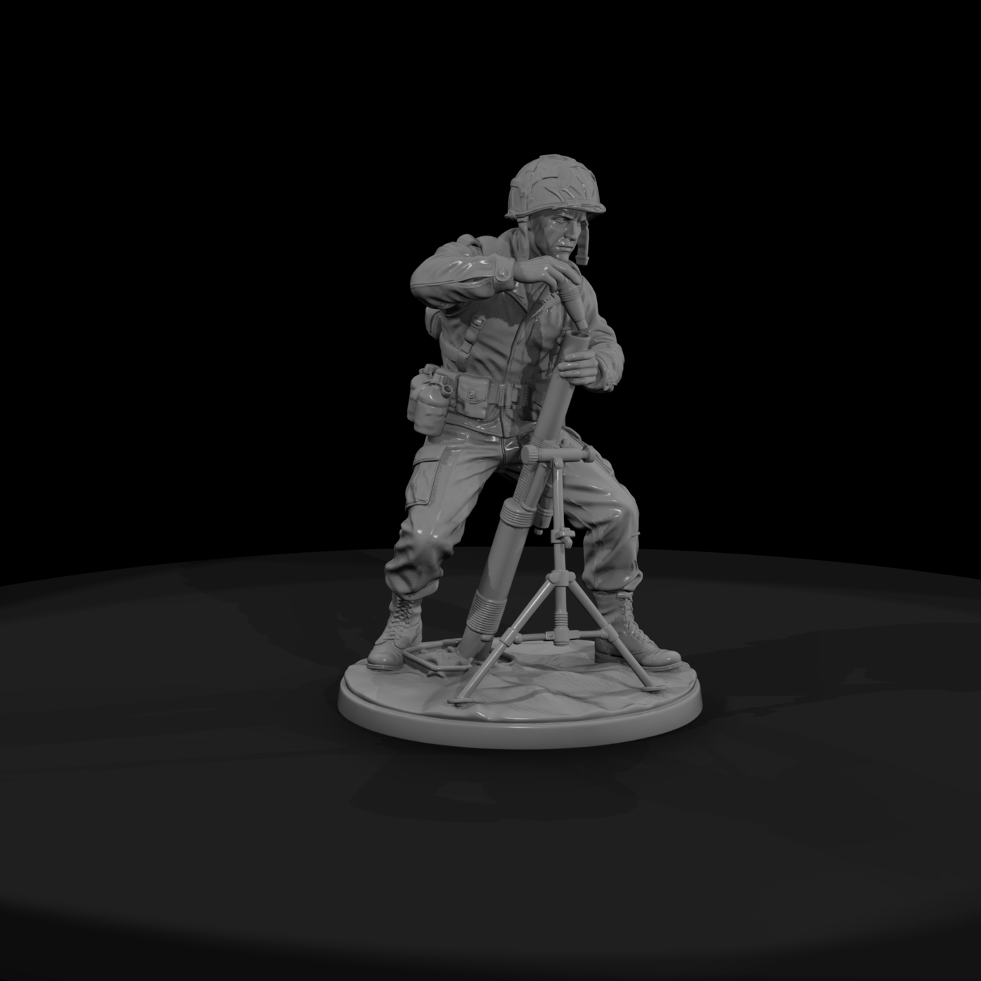 Ww2H 067 United States Marine Mortarman