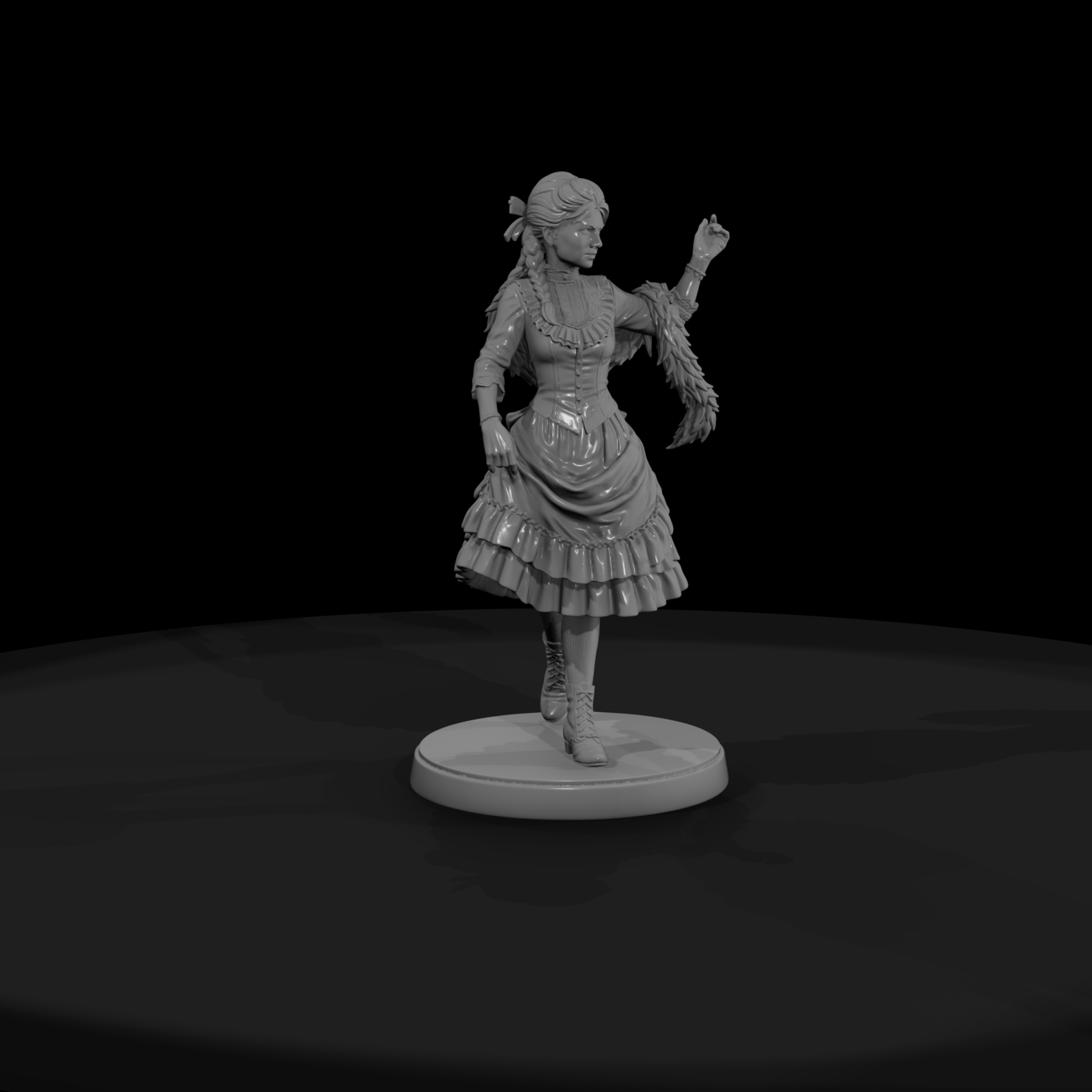 Old West Saloon Dance Hall Girl