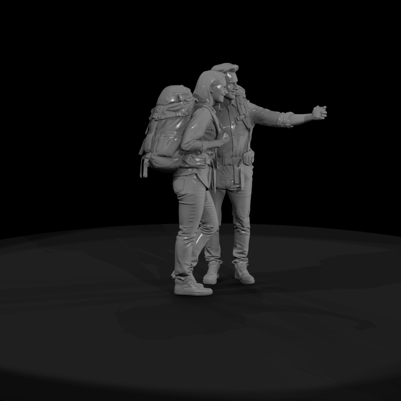 0200 Tourist Tourist Couple Selfie