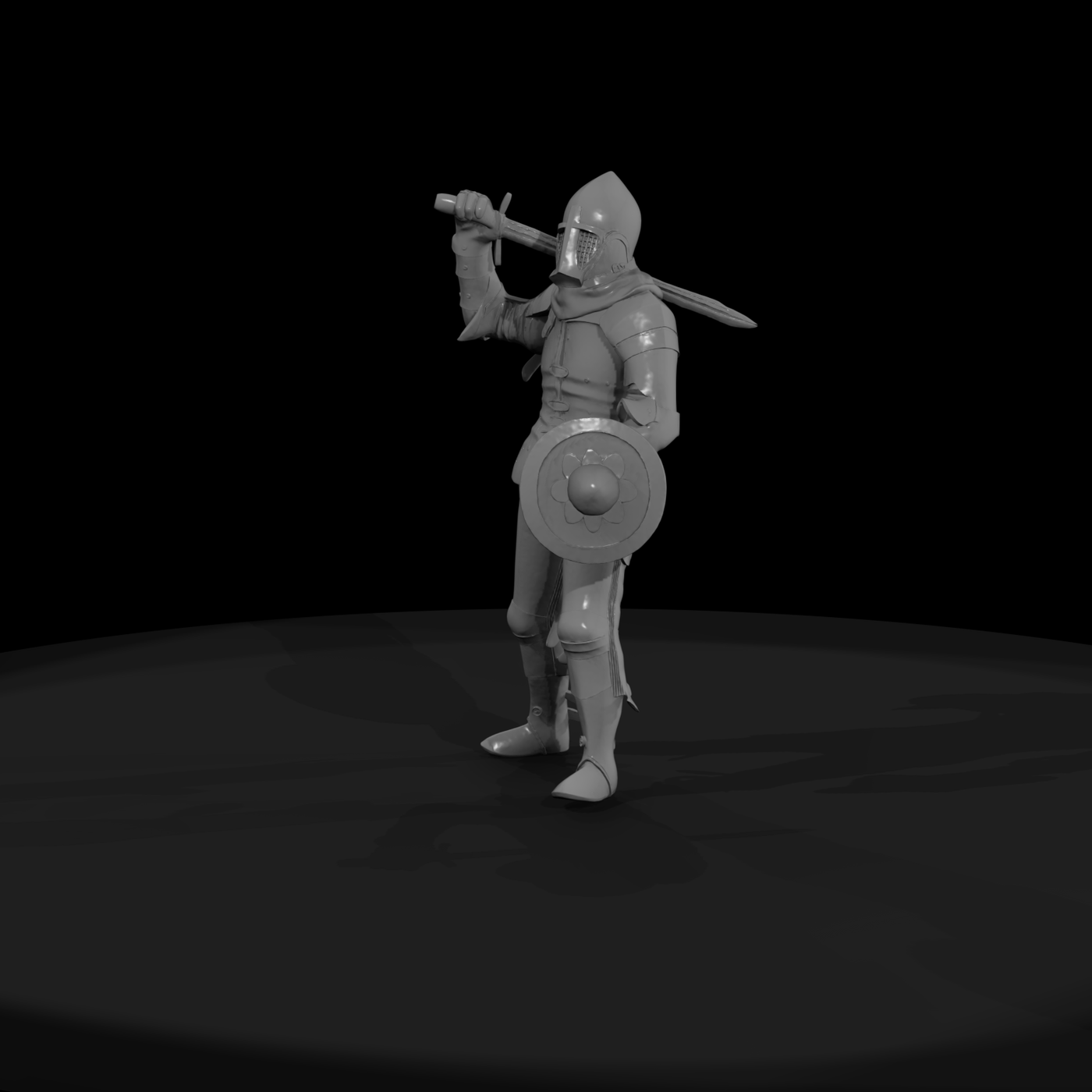 Stylized Medieval Knight — Full Plate