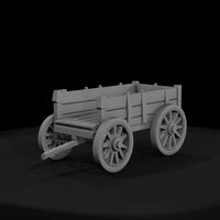 horse-drawn-farm-wagon-with-draft-horse-diorama-miniature-661406 — thumbnail 3