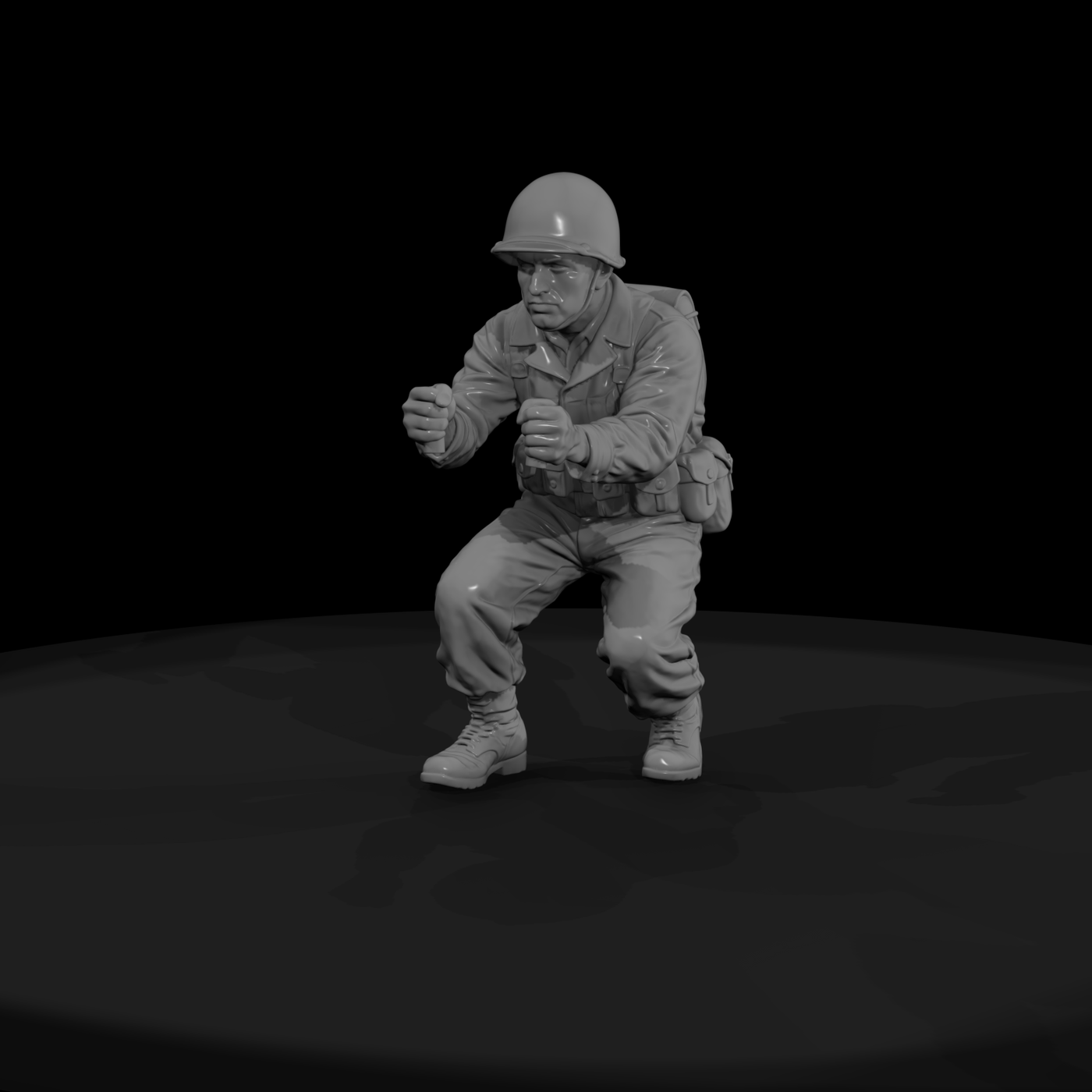 Ww2 Army 069 Wwii U S Army Machine Gun Assistant F