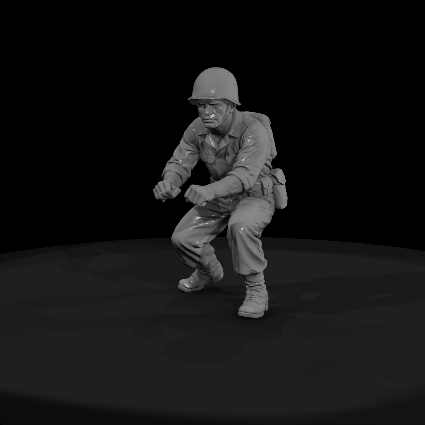 Ww2 Army 039 Wwii U S Army Mortar Crewman Figure