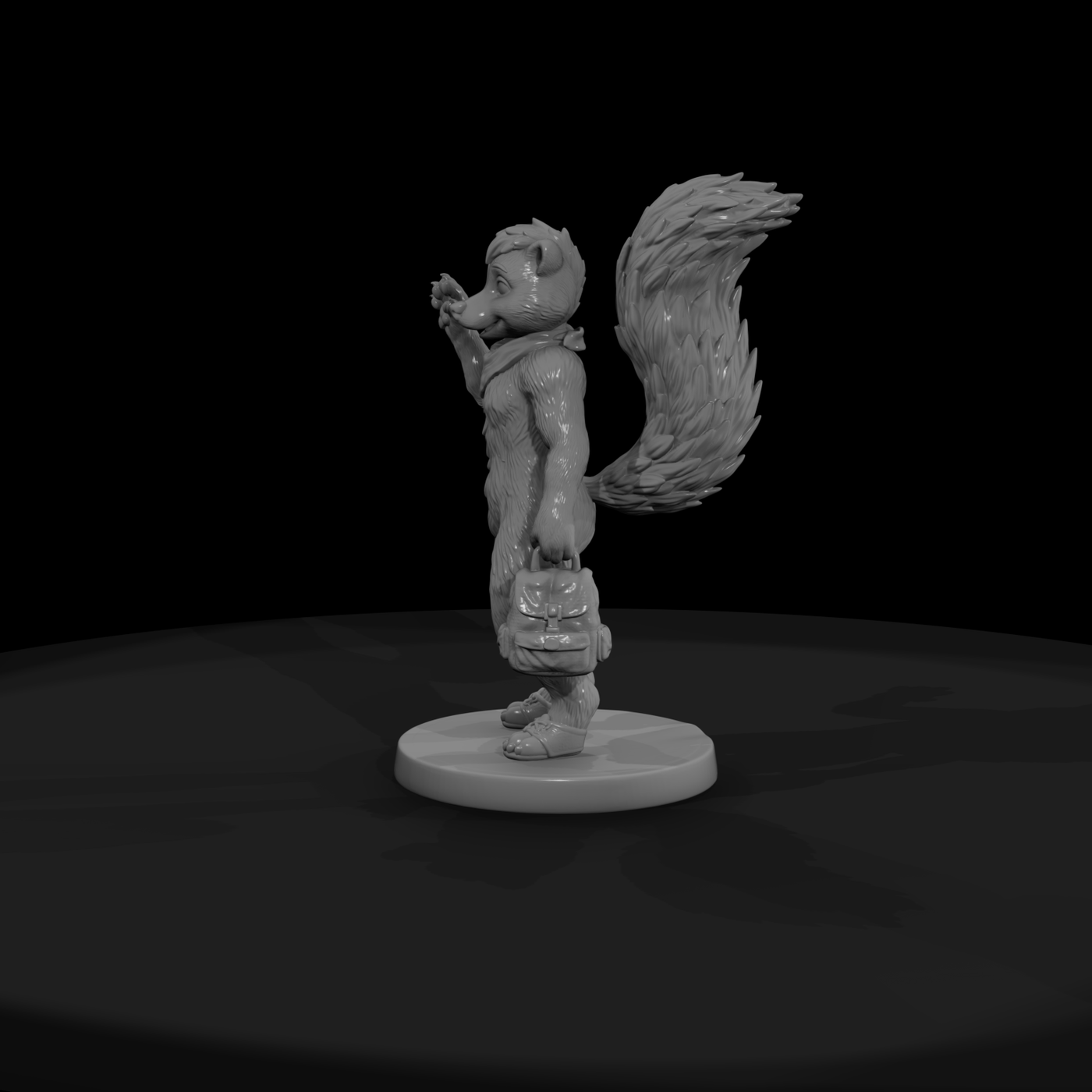 Skunk Mascot Costume Performer