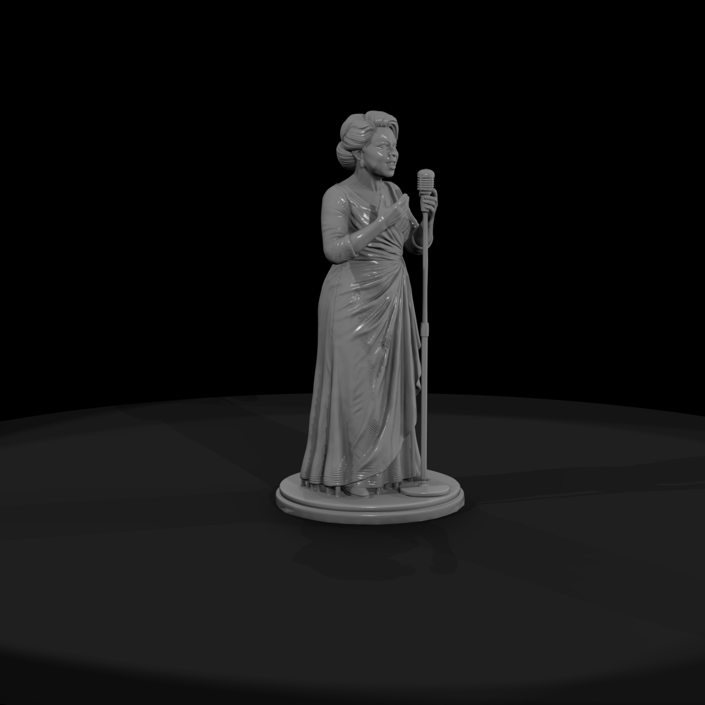 Opera Soprano Mid-Aria