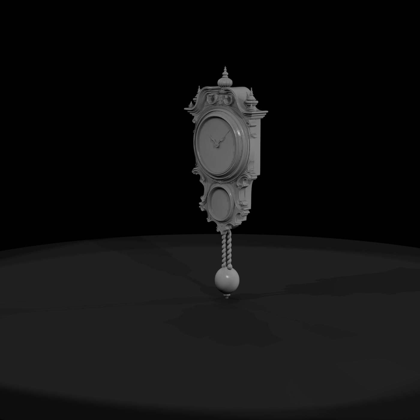 Baroque Pendulum Wall Clock
