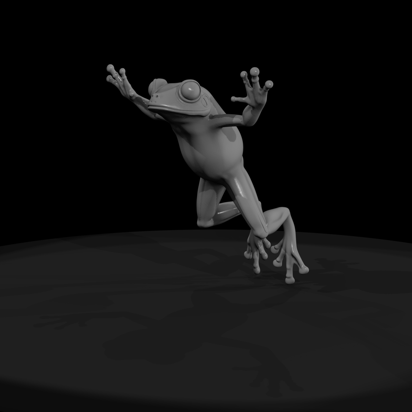 Stylized Tree Frog Figurine & Displays