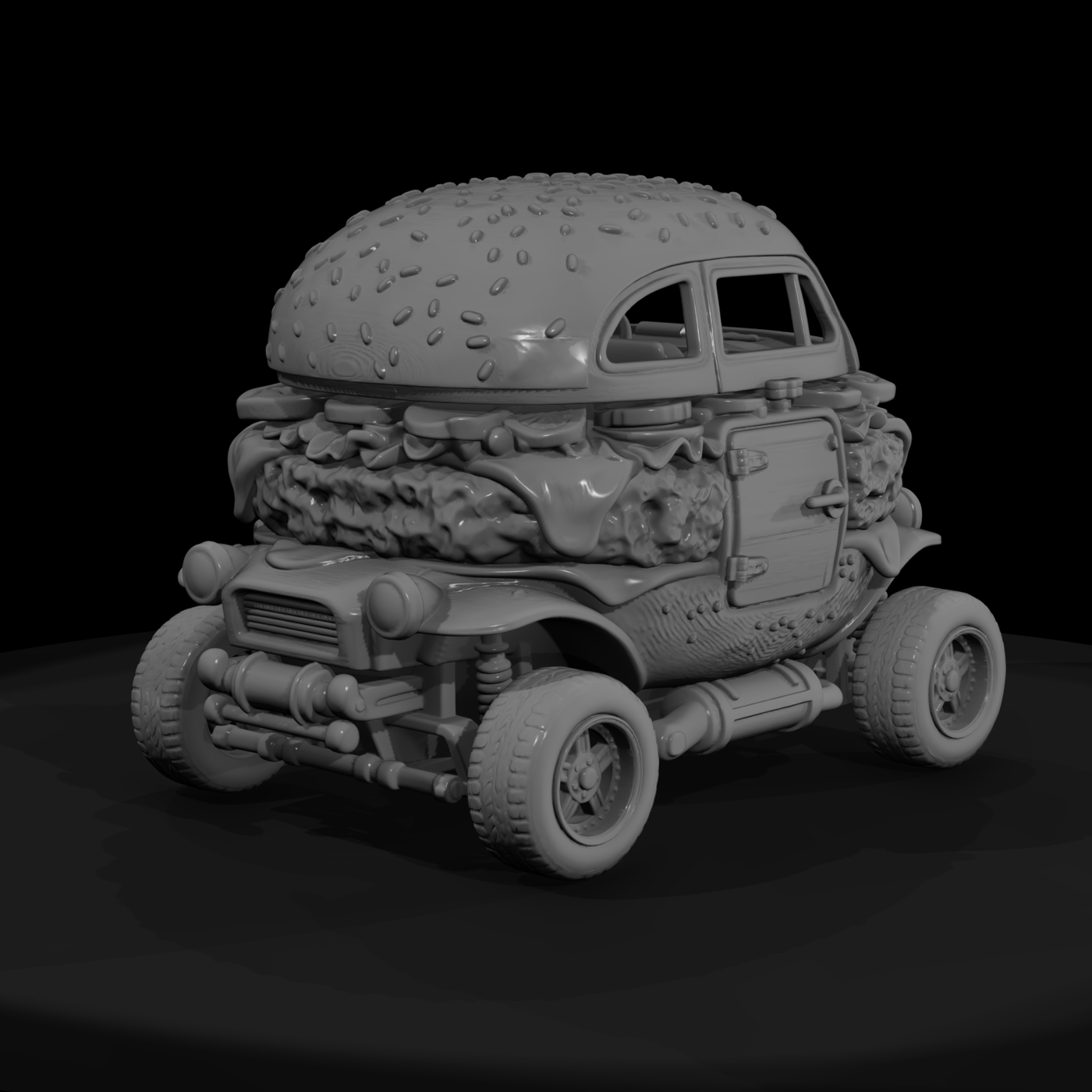 Car 028 Novelty Car Burger Buggy
