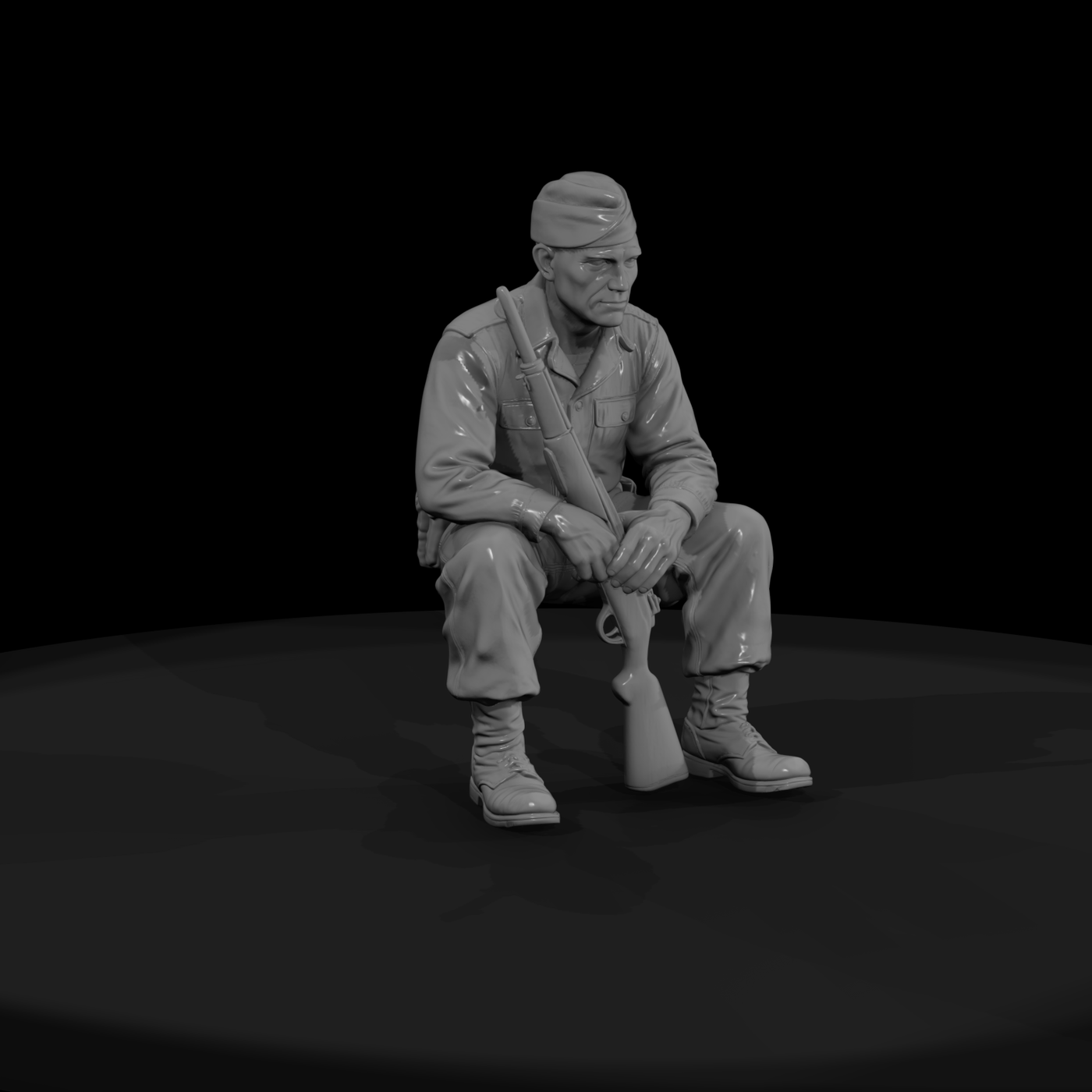 WWII U.S. Army Scout at Rest