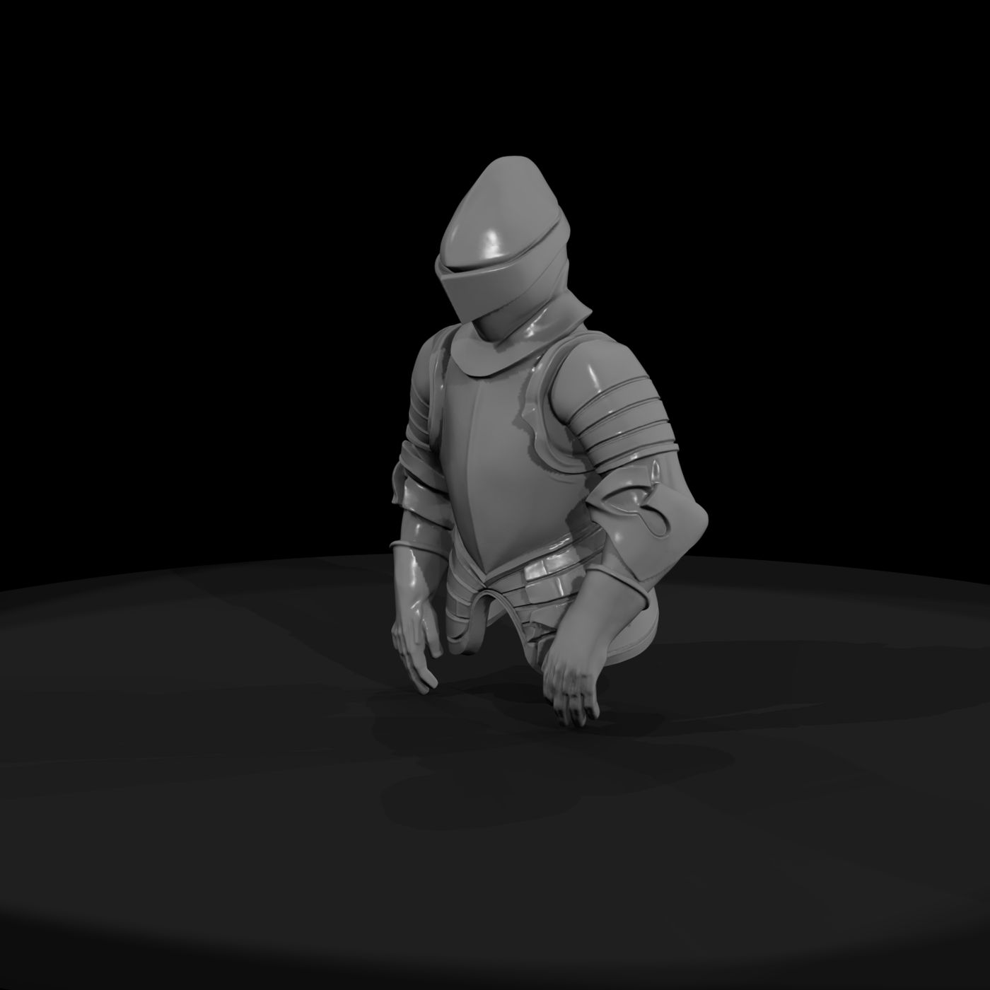 Medieval Knight Armor Bust