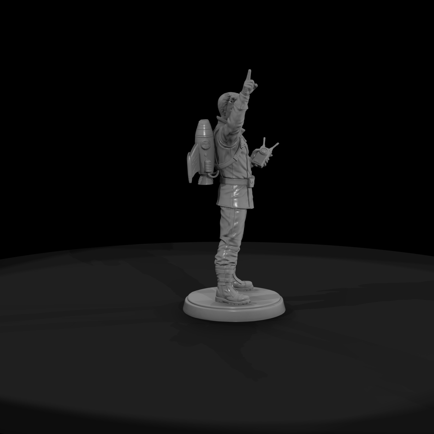 Poparc 0012 Retro Rocket Captain