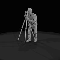 construction-surveyor-operating-a-total-station-on-a-tripod — thumbnail 2