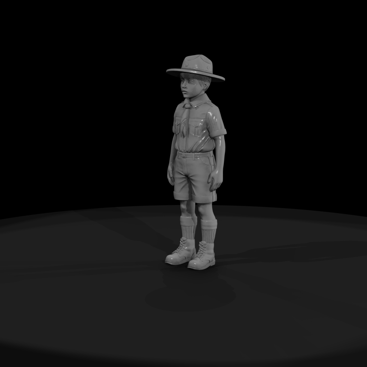 Stylized Boy Scout (Single Piece)