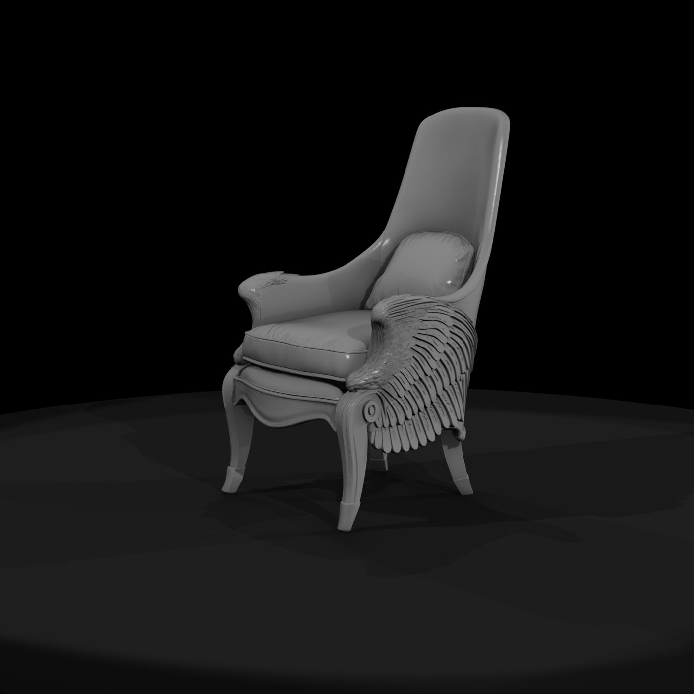 neoclassical-wingback-armchair