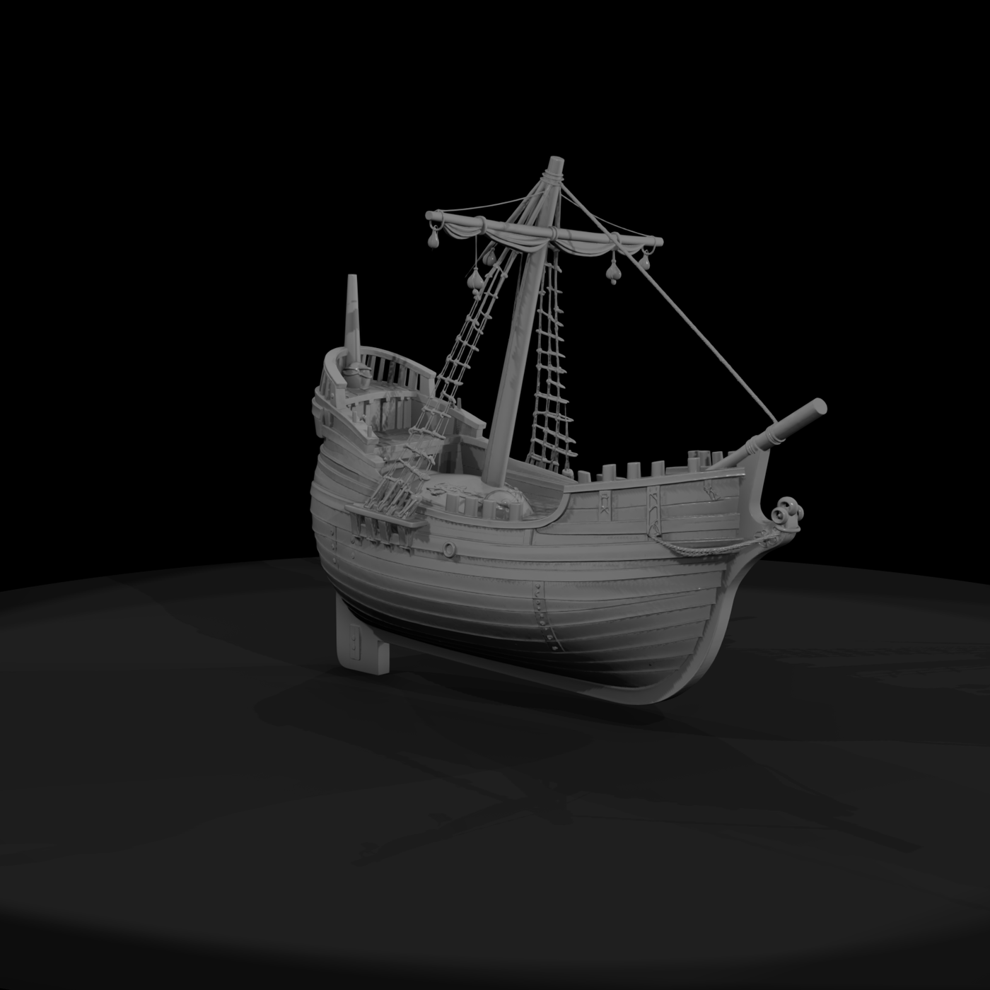 Medieval Sailing Ship