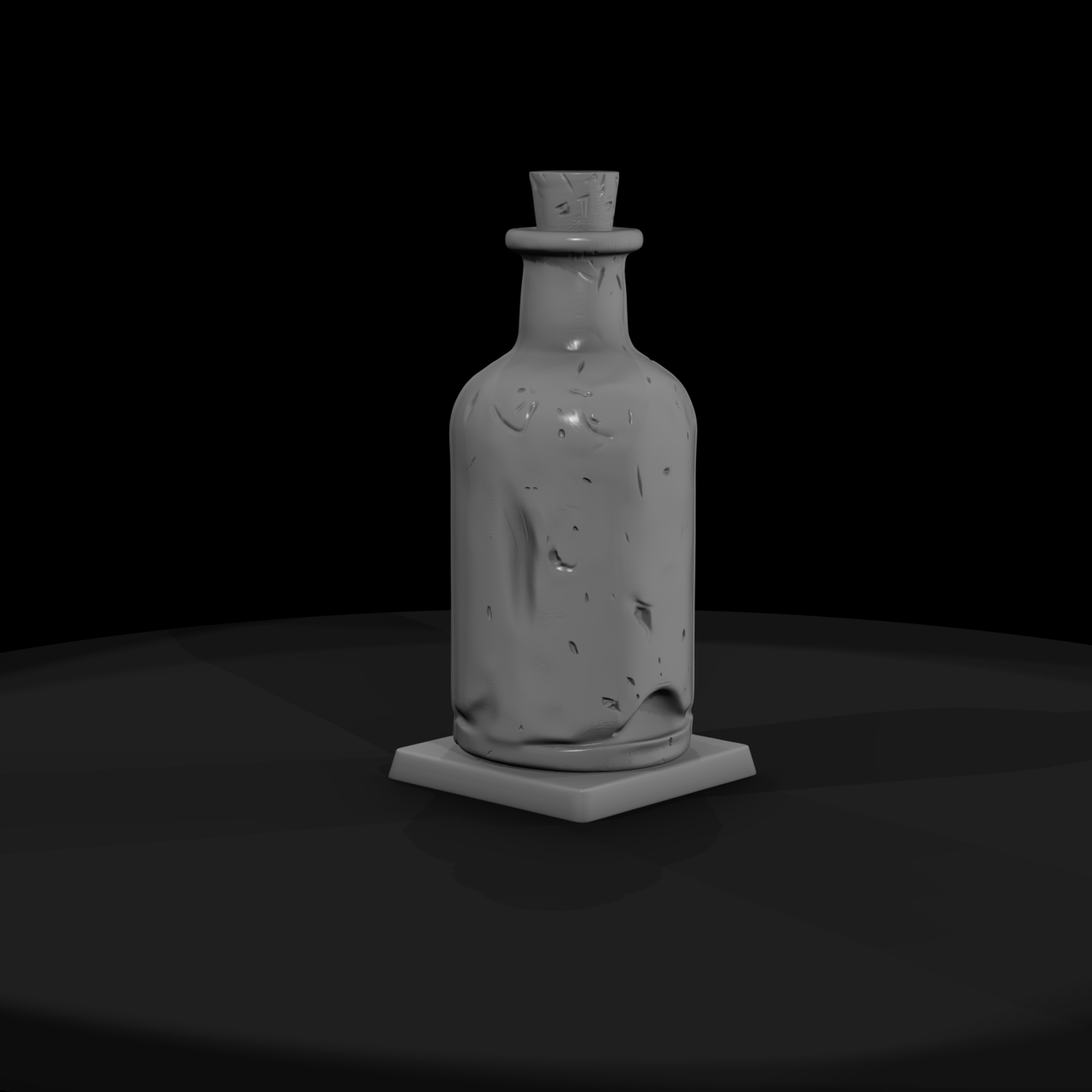 Corked Whiskey Bottle