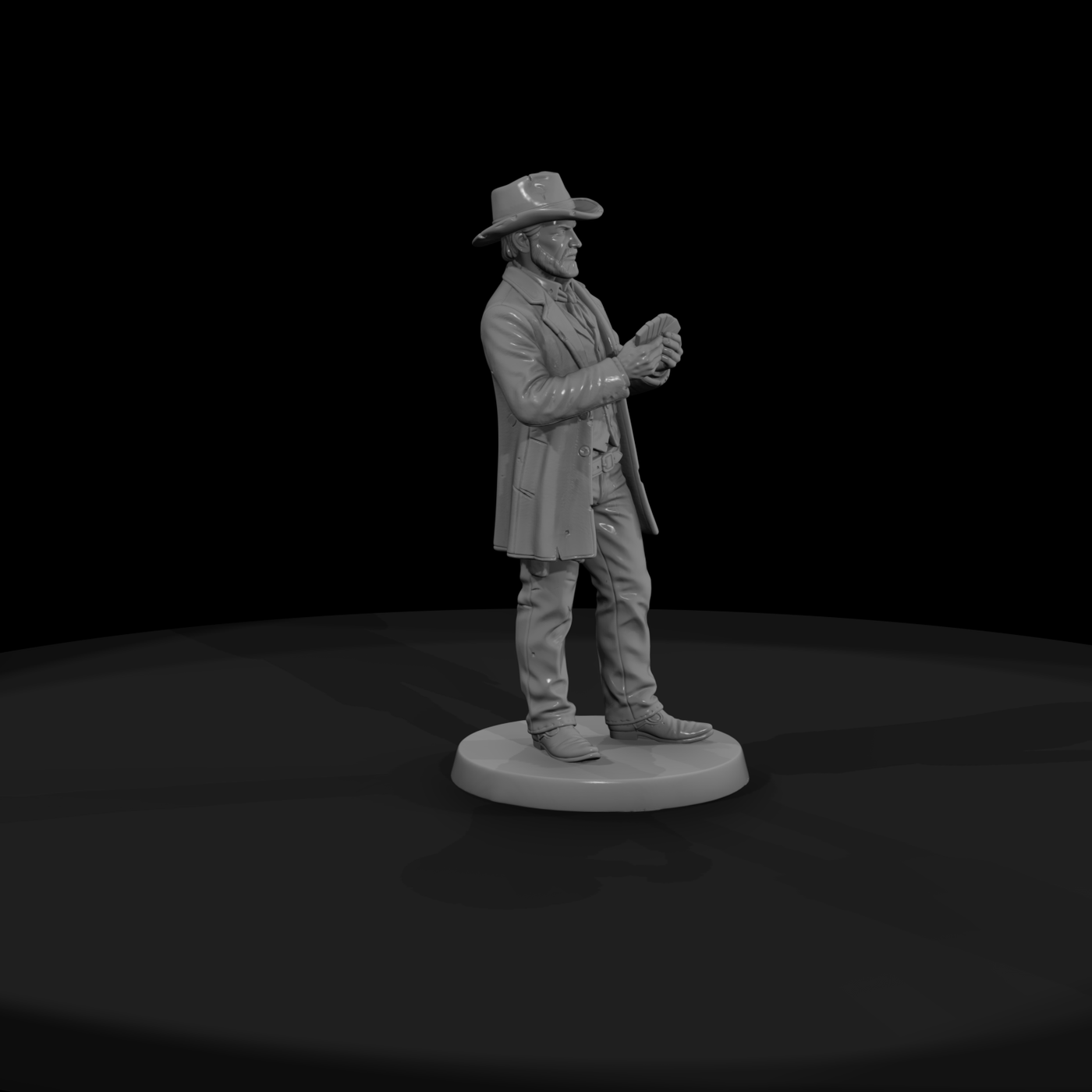 Ww 0240 Townsfolk Saloon Cardplayer