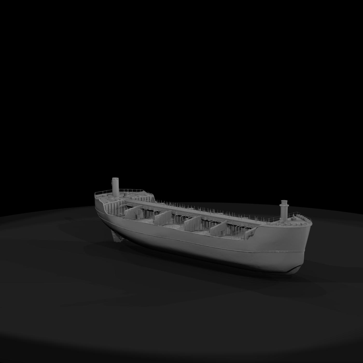 Bulk Tanker Ship Model